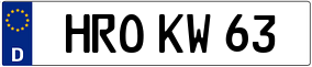 Trailer License Plate